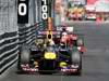 GP MONACO, 29.05.2011- Gara, Sebastian Vettel (GER), Red Bull Racing, RB7 e Fernando Alonso (ESP), Ferrari, F-150 Italia 