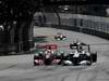 GP MONACO, 29.05.2011- Gara, Lewis Hamilton (GBR), McLaren  Mercedes, MP4-26 e Michael Schumacher (GER), Mercedes GP Petronas F1 Team, MGP W02 