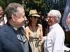 GP MONACO, 29.05.2011- Gara, Jean Todt (FRA), President FIA, Michelle Yeoh, wife of Jean Todt (FRA) e Bernie Ecclestone (GBR), President e CEO of Formula One Management  