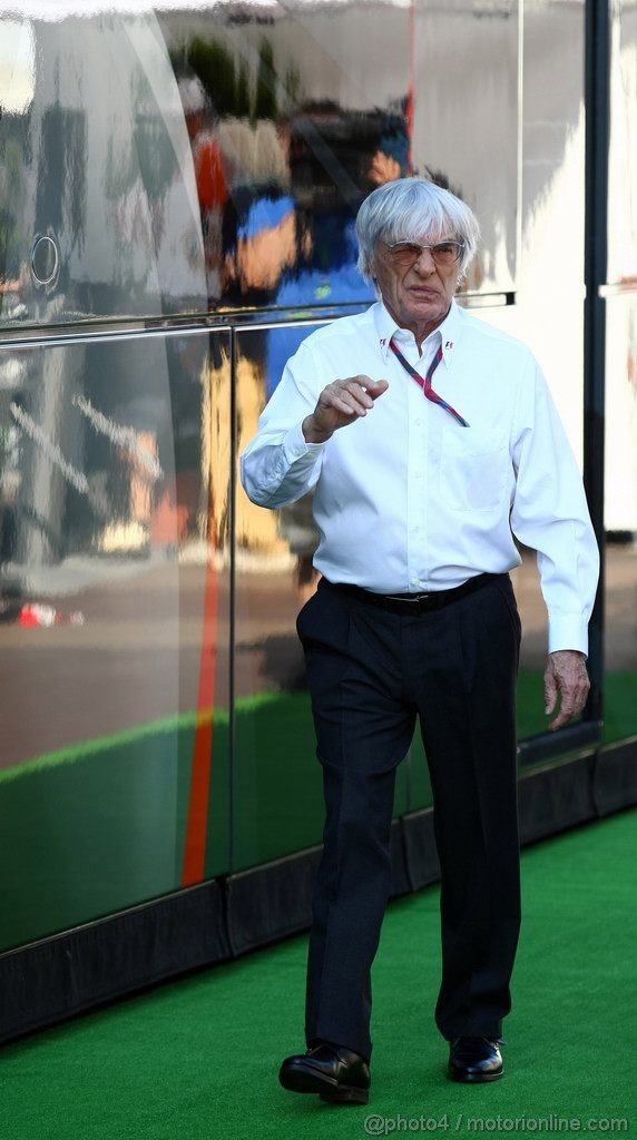 GP MONACO, 26.05.2011- Bernie Ecclestone (GBR), President e CEO of Formula One Management  
