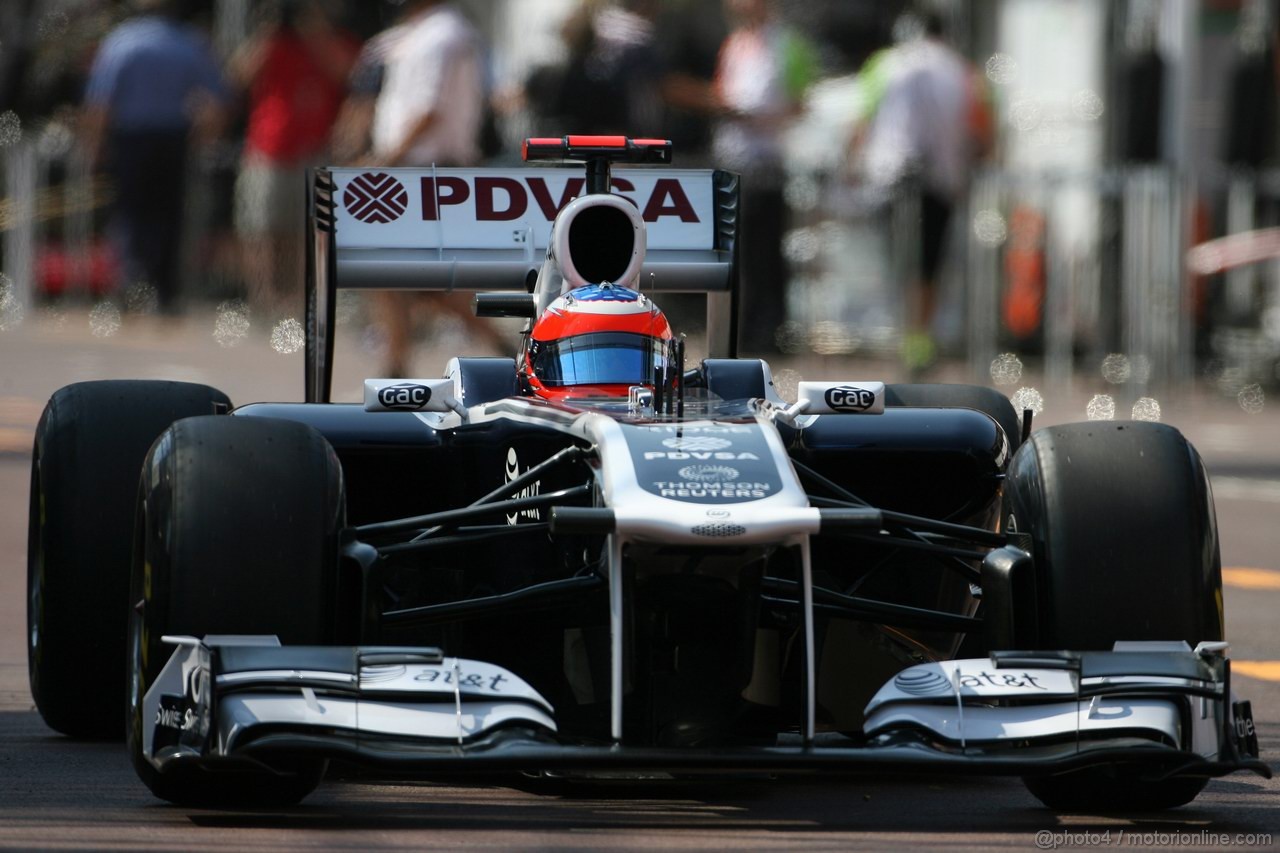 GP MONACO, 26.05.2011- First Practice Session, Rubens Barrichello (BRA), Williams FW33 