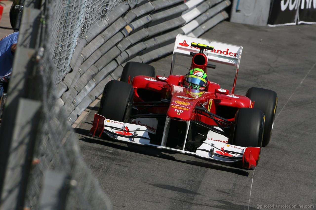 GP MONACO, 26.05.2011- First Practice Session, Felipe Massa (BRA), Ferrari, F-150 Italia 