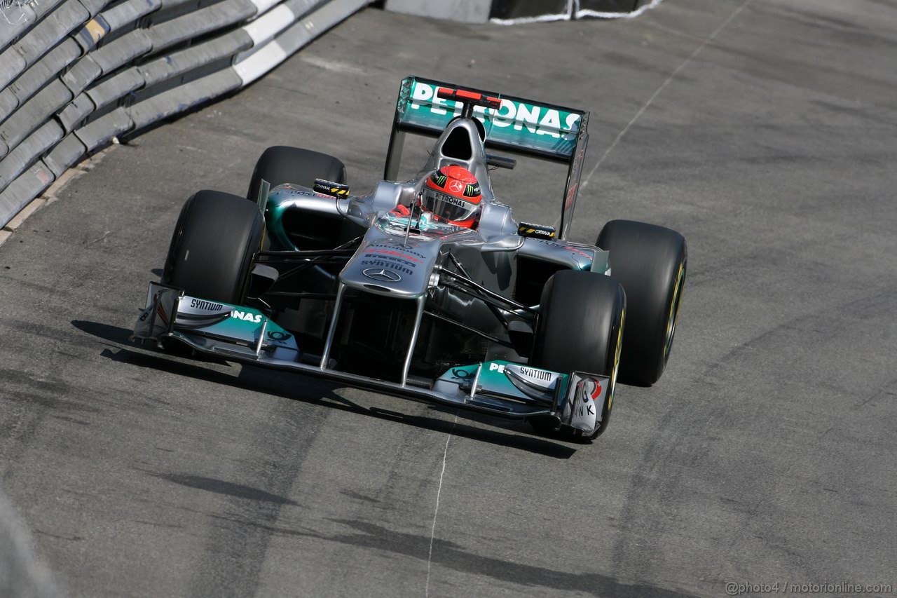 GP MONACO, 26.05.2011- First Practice Session, Michael Schumacher (GER), Mercedes GP Petronas F1 Team, MGP W02 