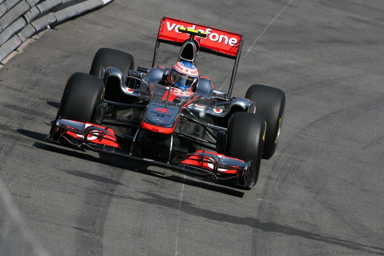 GP MONACO, 26.05.2011- First Practice Session, Jenson Button (GBR), McLaren  Mercedes, MP4-26 