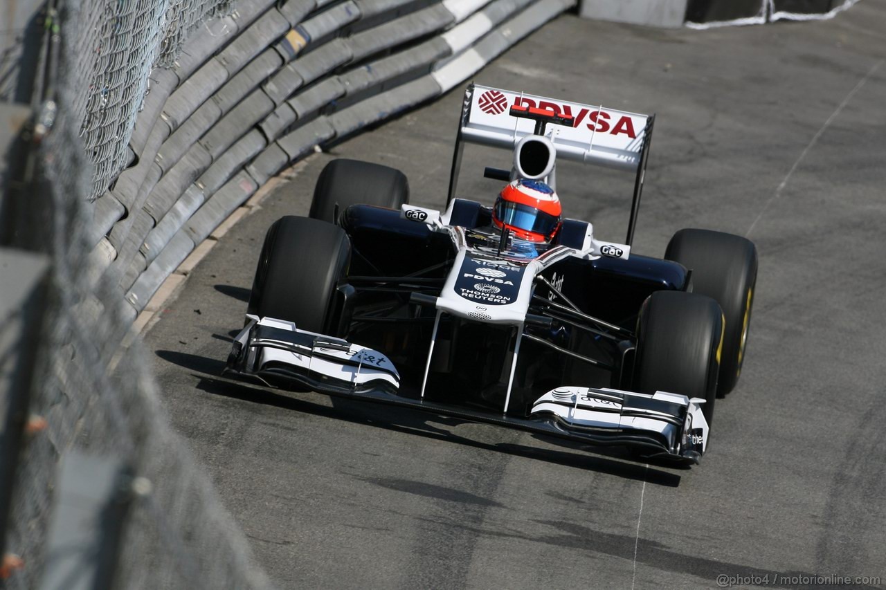 GP MONACO, 26.05.2011- First Practice Session, Rubens Barrichello (BRA), Williams FW33 
