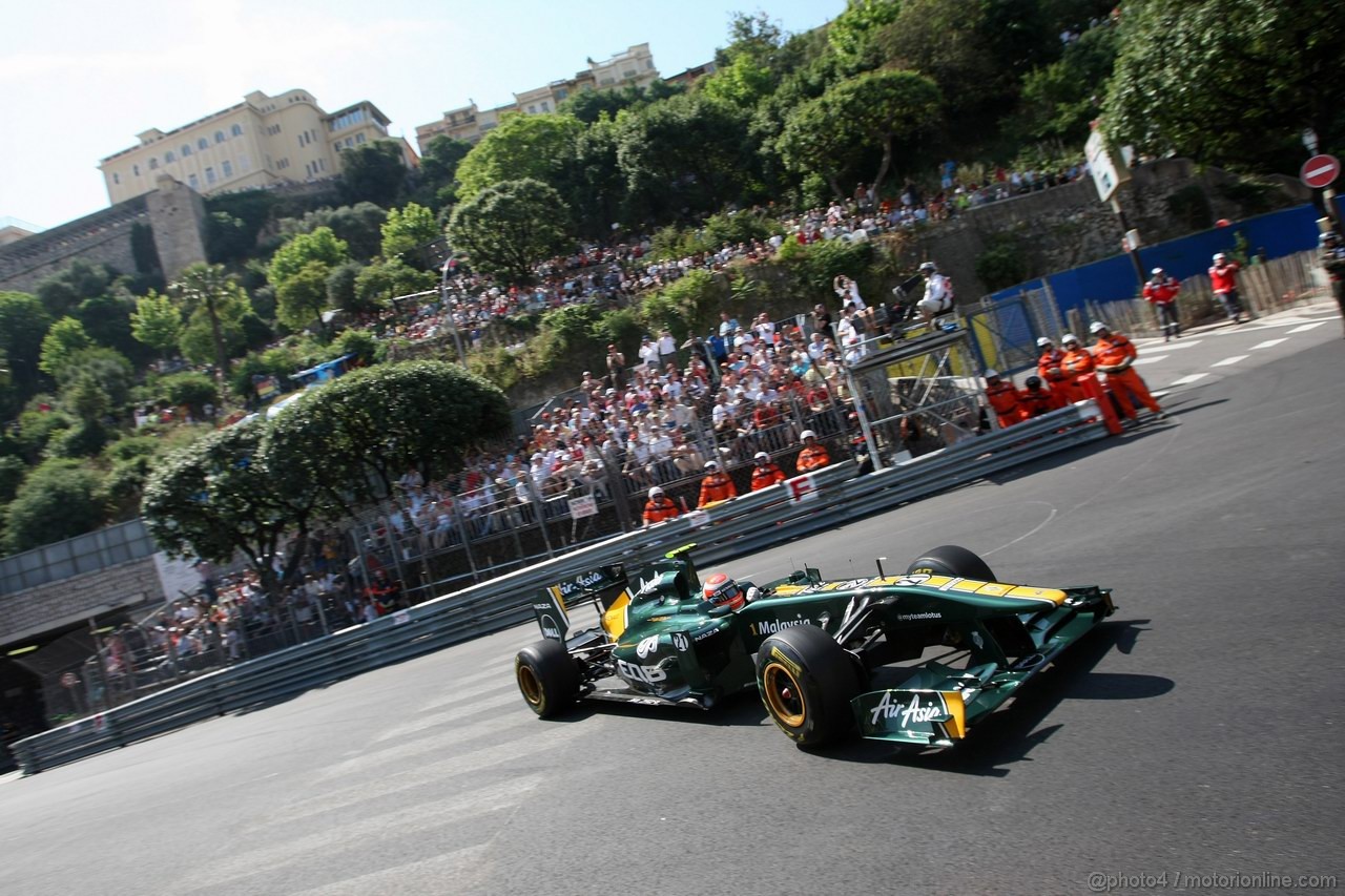 GP MONACO, 26.05.2011- First Practice Session, Jarno Trulli (ITA), Team Lotus, TL11 