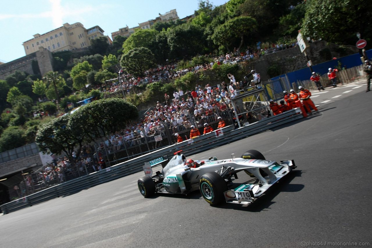 GP MONACO, 26.05.2011- First Practice Session, Michael Schumacher (GER), Mercedes GP Petronas F1 Team, MGP W02 