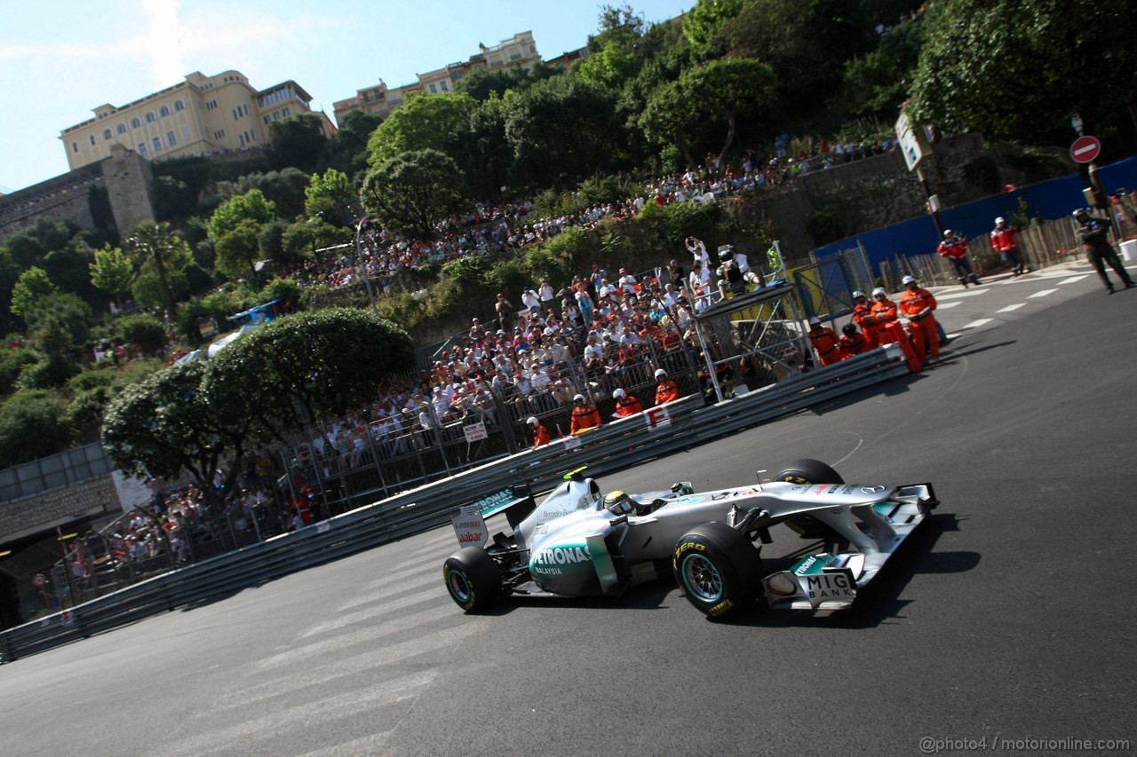 GP MONACO, 26.05.2011- First Practice Session, Nico Rosberg (GER), Mercedes GP Petronas F1 Team, MGP W02 