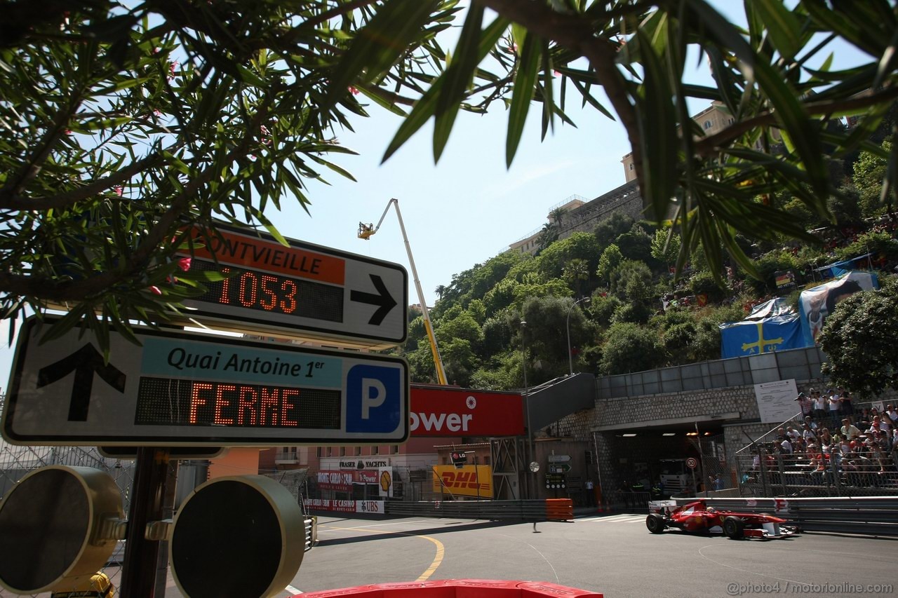 GP MONACO, 26.05.2011- First Practice Session, Fernando Alonso (ESP), Ferrari, F-150 Italia 