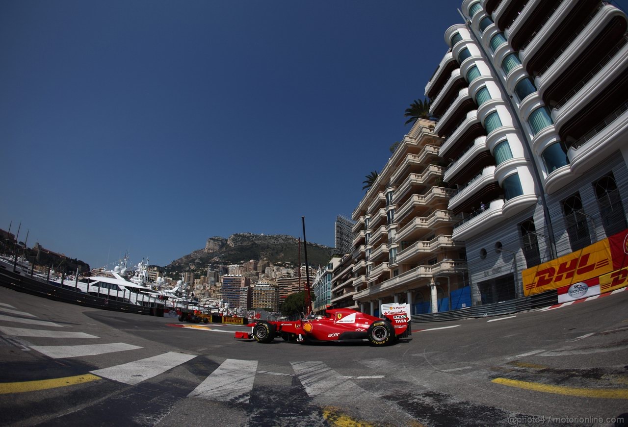 GP MONACO, 26.05.2011- First Practice Session, Fernando Alonso (ESP), Ferrari, F-150 Italia 