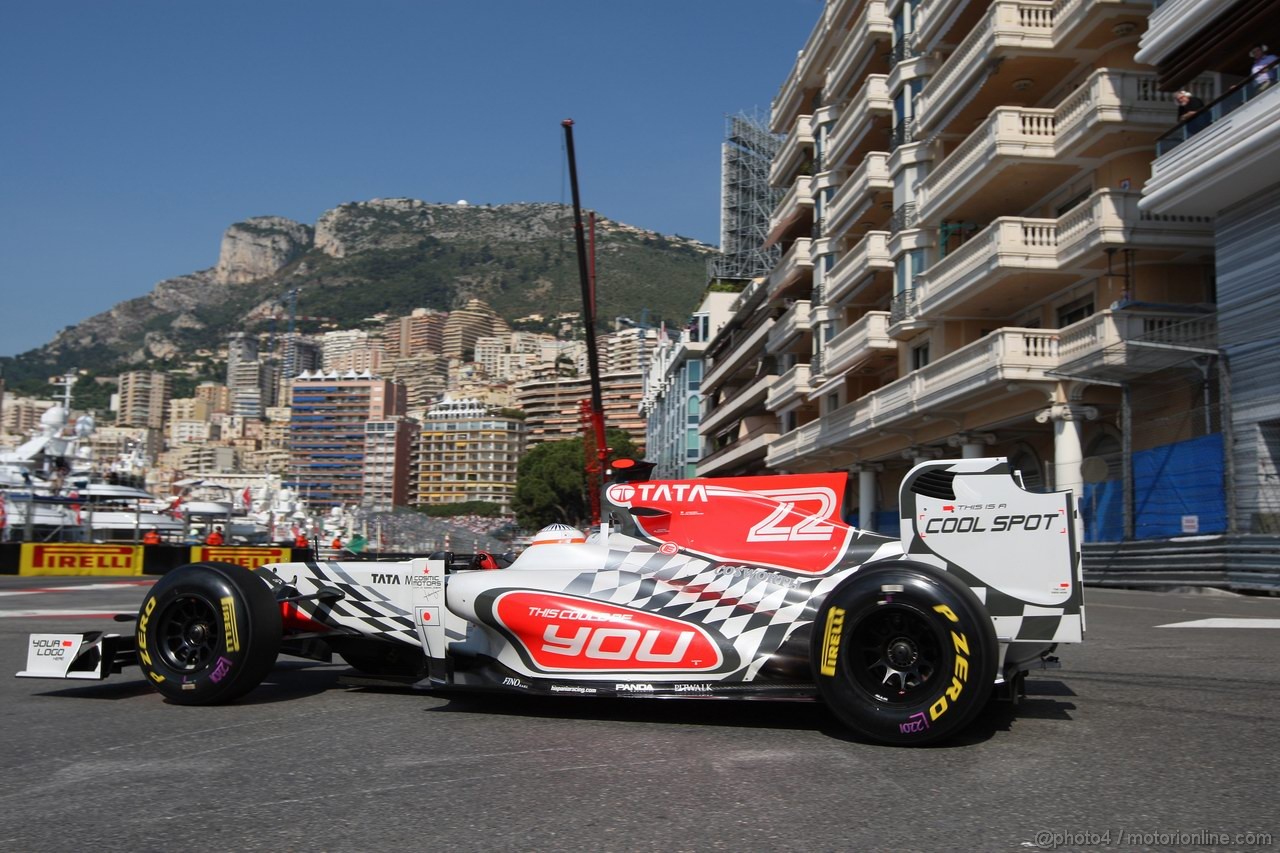 GP MONACO, 26.05.2011- First Practice Session, Narain Karthikeyan (IND), Hispania Racing F1 Team, HRT 