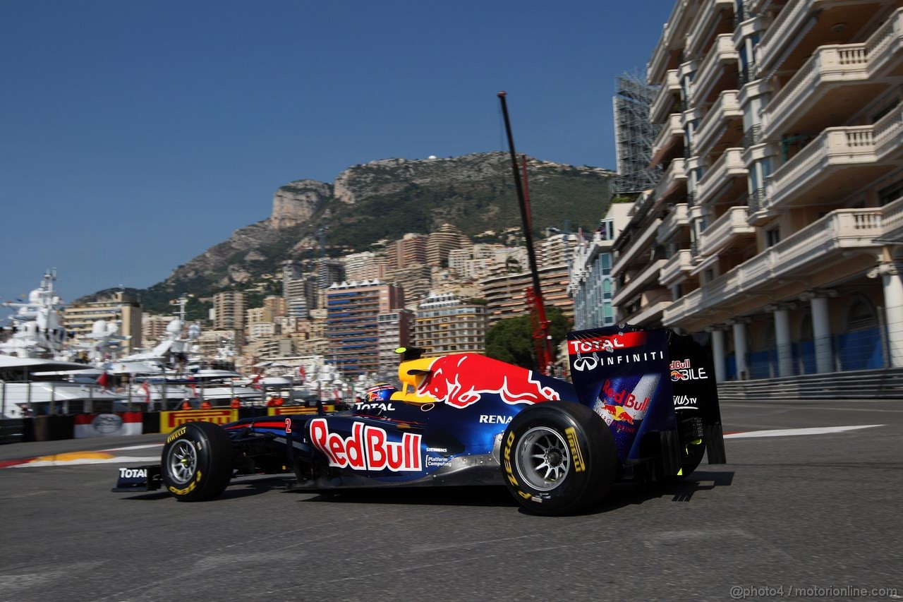 GP MONACO, 26.05.2011- First Practice Session, Mark Webber (AUS), Red Bull Racing, RB7 