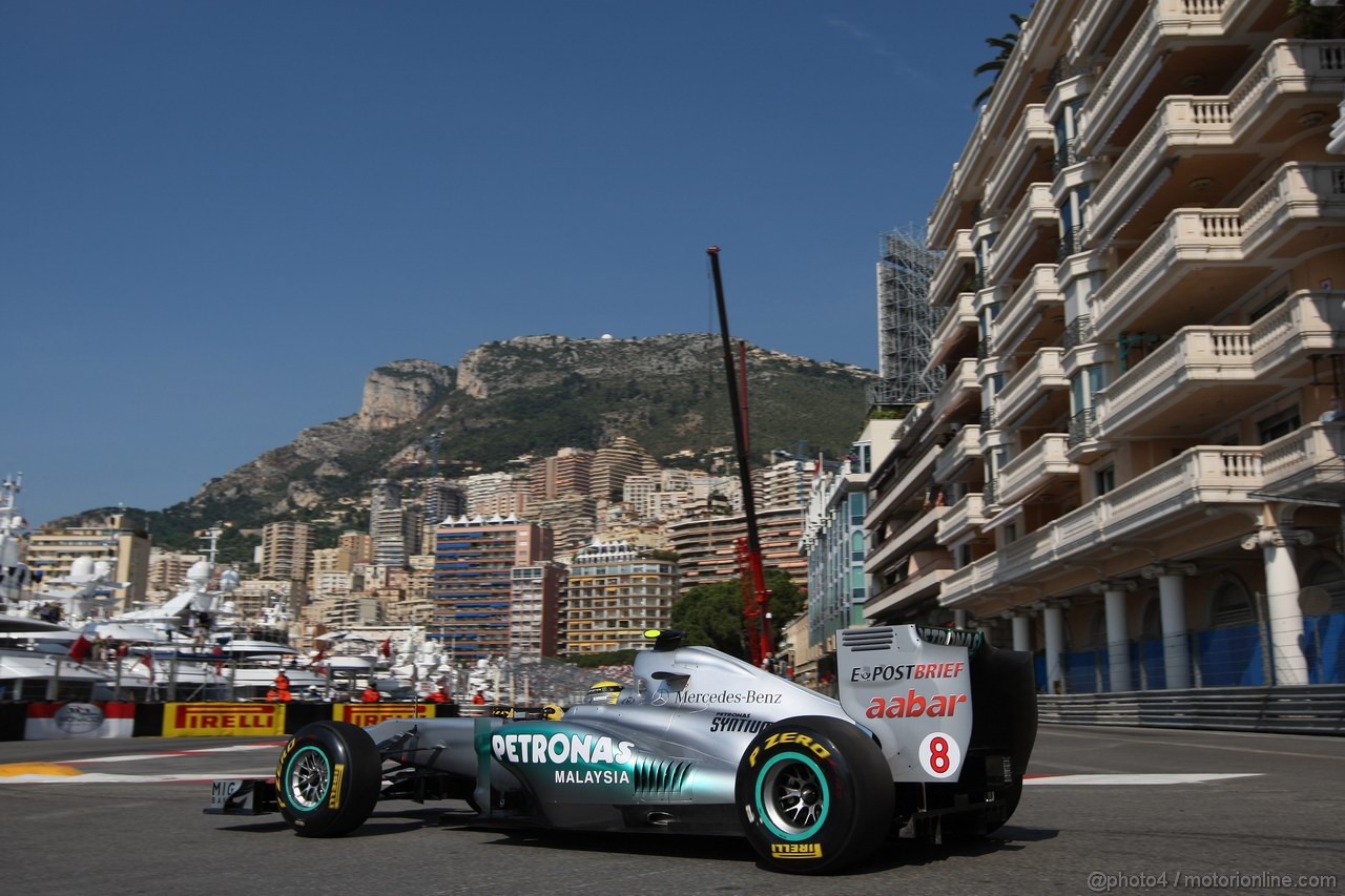 GP MONACO, 26.05.2011- First Practice Session, Nico Rosberg (GER), Mercedes GP Petronas F1 Team, MGP W02 