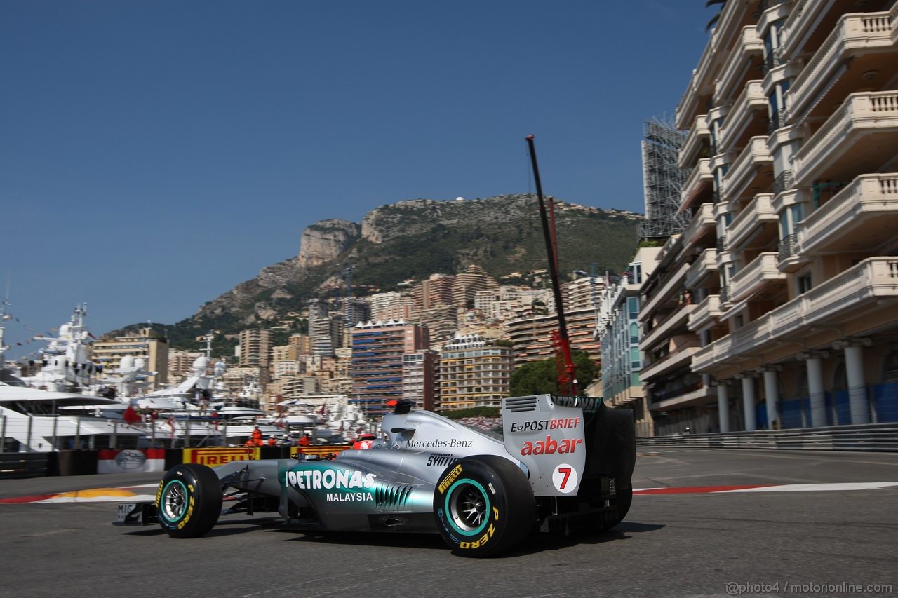 GP MONACO, 26.05.2011- First Practice Session, Michael Schumacher (GER), Mercedes GP Petronas F1 Team, MGP W02 