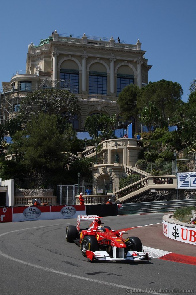 GP MONACO, 26.05.2011- First Practice Session, Fernando Alonso (ESP), Ferrari, F-150 Italia 