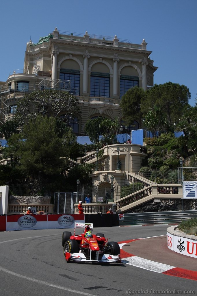 GP MONACO, 26.05.2011- First Practice Session, Felipe Massa (BRA), Ferrari, F-150 Italia 