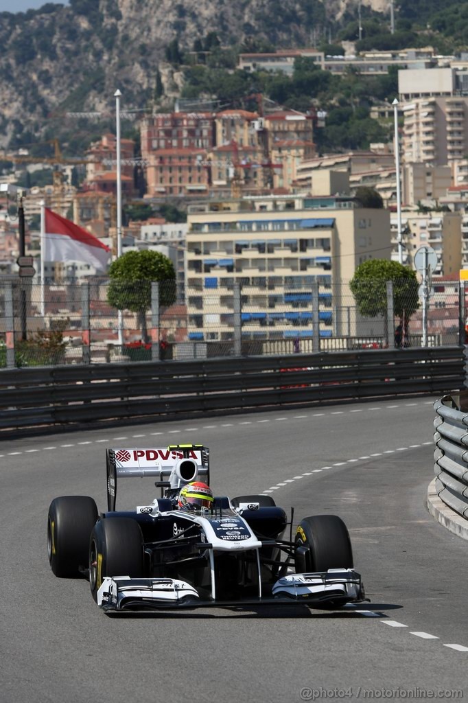 GP MONACO, 26.05.2011- First Practice Session, Pastor Maldonado (VEN), Williams FW33 