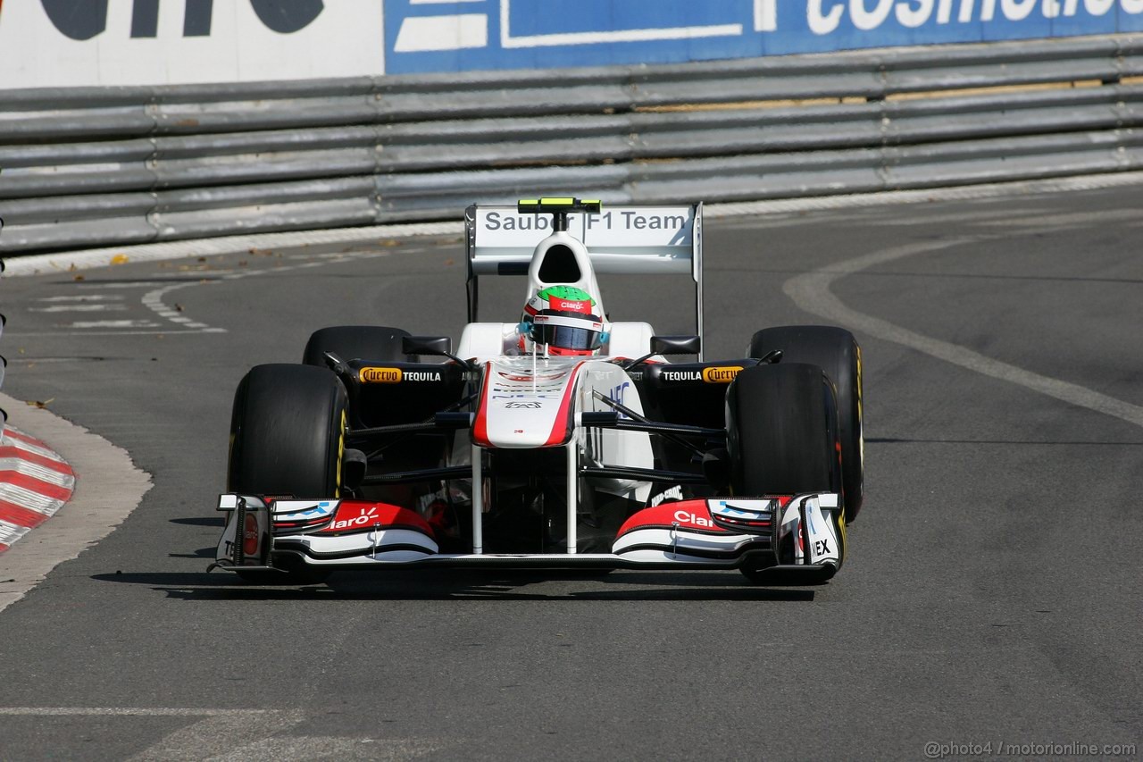 GP MONACO, 26.05.2011- First Practice Session, Sergio Pérez (MEX), Sauber F1 Team C30 