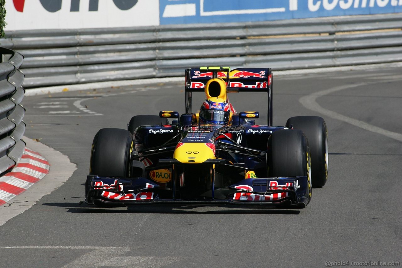 GP MONACO, 26.05.2011- First Practice Session, Mark Webber (AUS), Red Bull Racing, RB7 