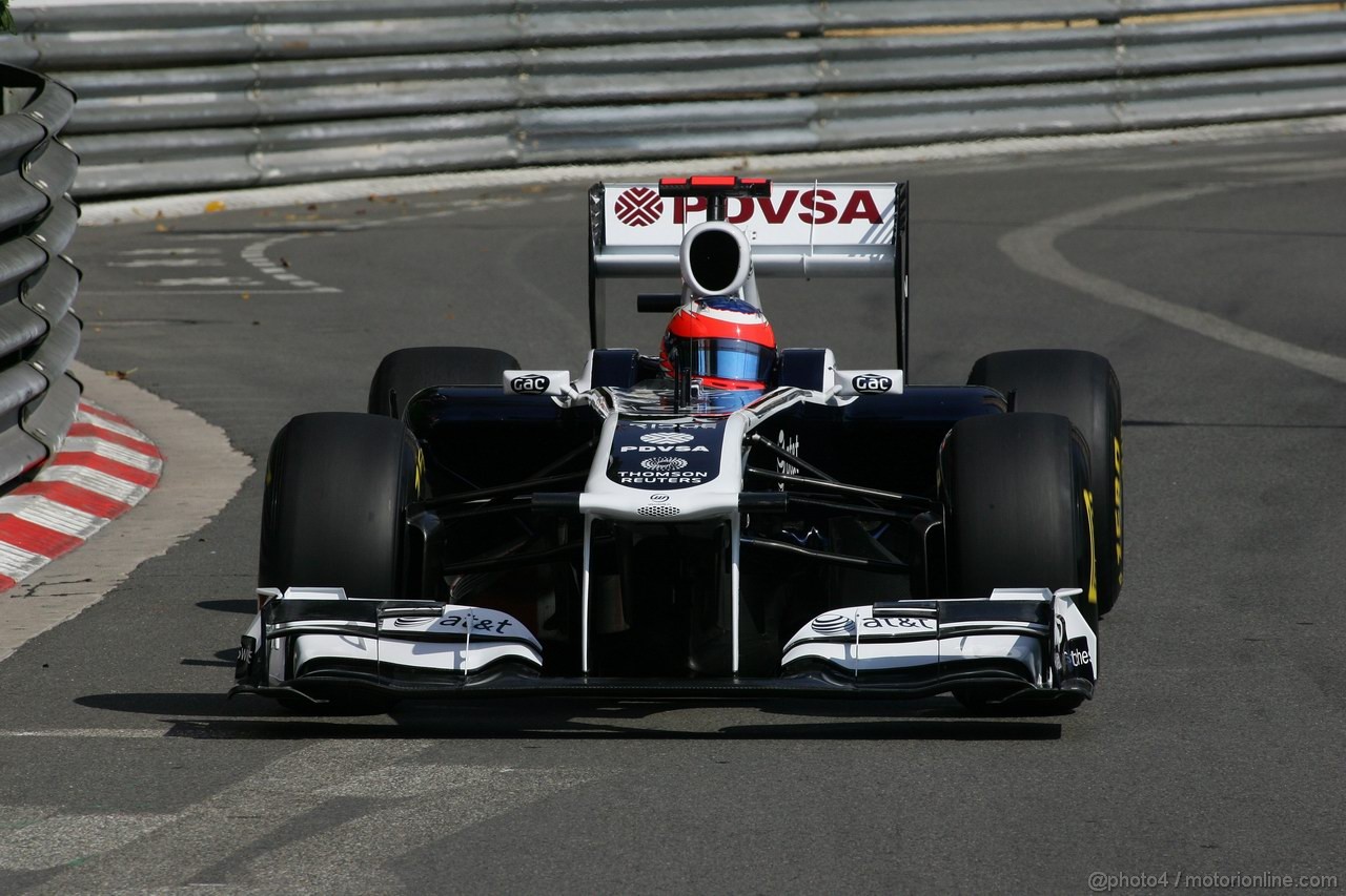 GP MONACO, 26.05.2011- First Practice Session, Rubens Barrichello (BRA), Williams FW33 