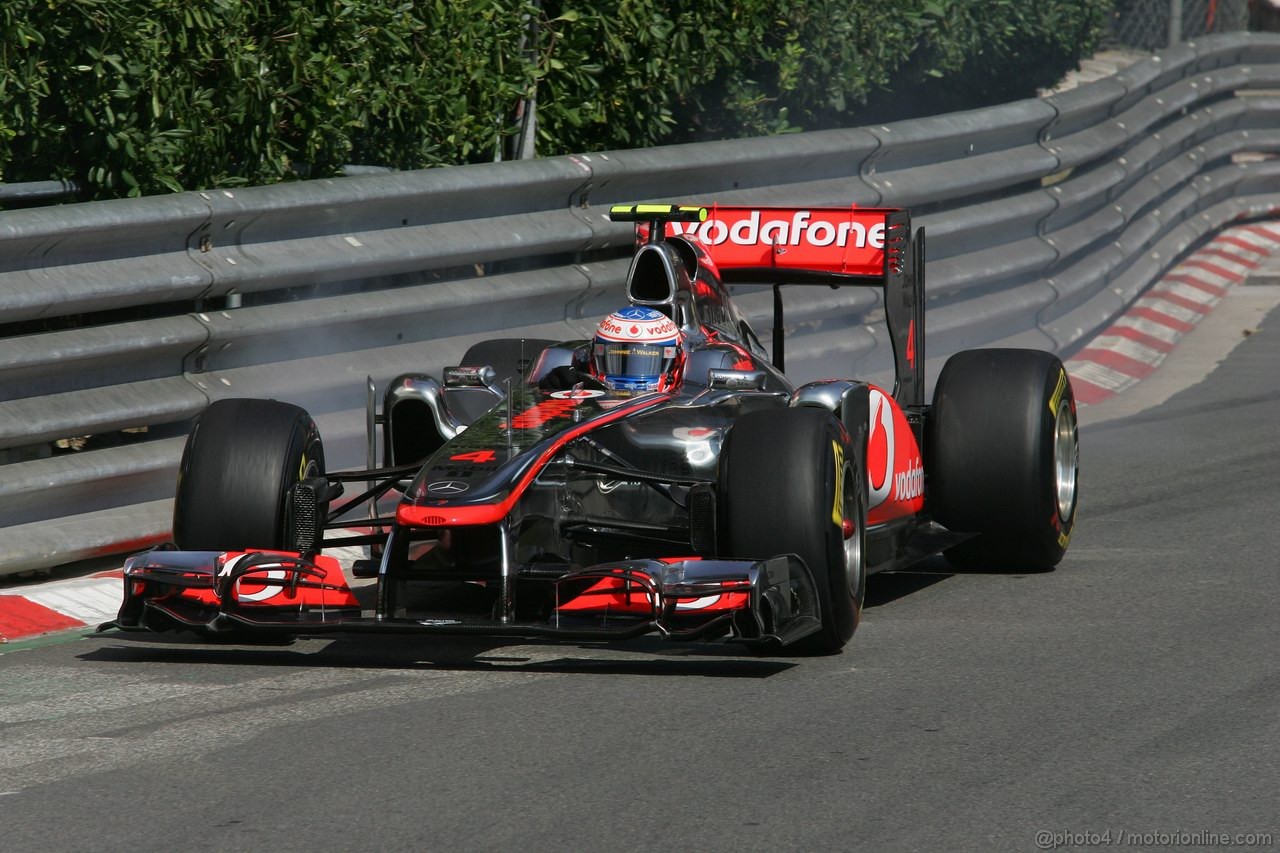 GP MONACO, 26.05.2011- First Practice Session, Jenson Button (GBR), McLaren  Mercedes, MP4-26 