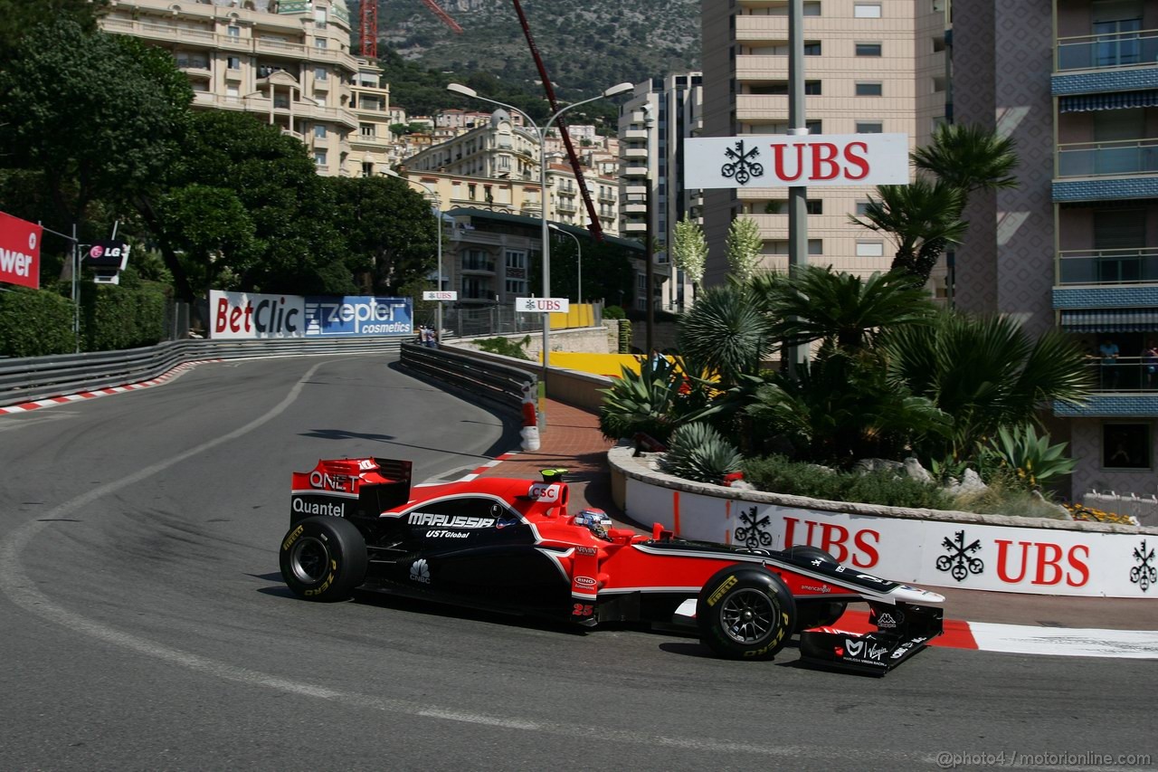 GP MONACO, 26.05.2011- First Practice Session, Jerome D'Ambrosio (BEL), Marussia Virgin Racing VR-02 