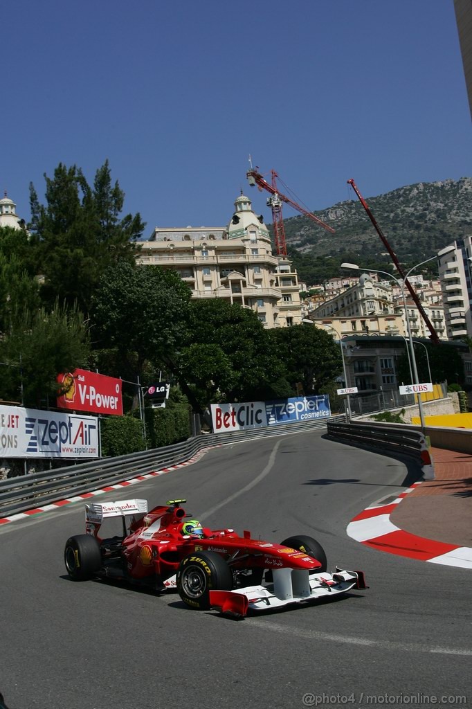 GP MONACO, 26.05.2011- First Practice Session, Felipe Massa (BRA), Ferrari, F-150 Italia 
