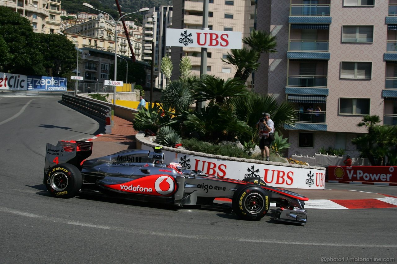 GP MONACO, 26.05.2011- First Practice Session, Jenson Button (GBR), McLaren  Mercedes, MP4-26 