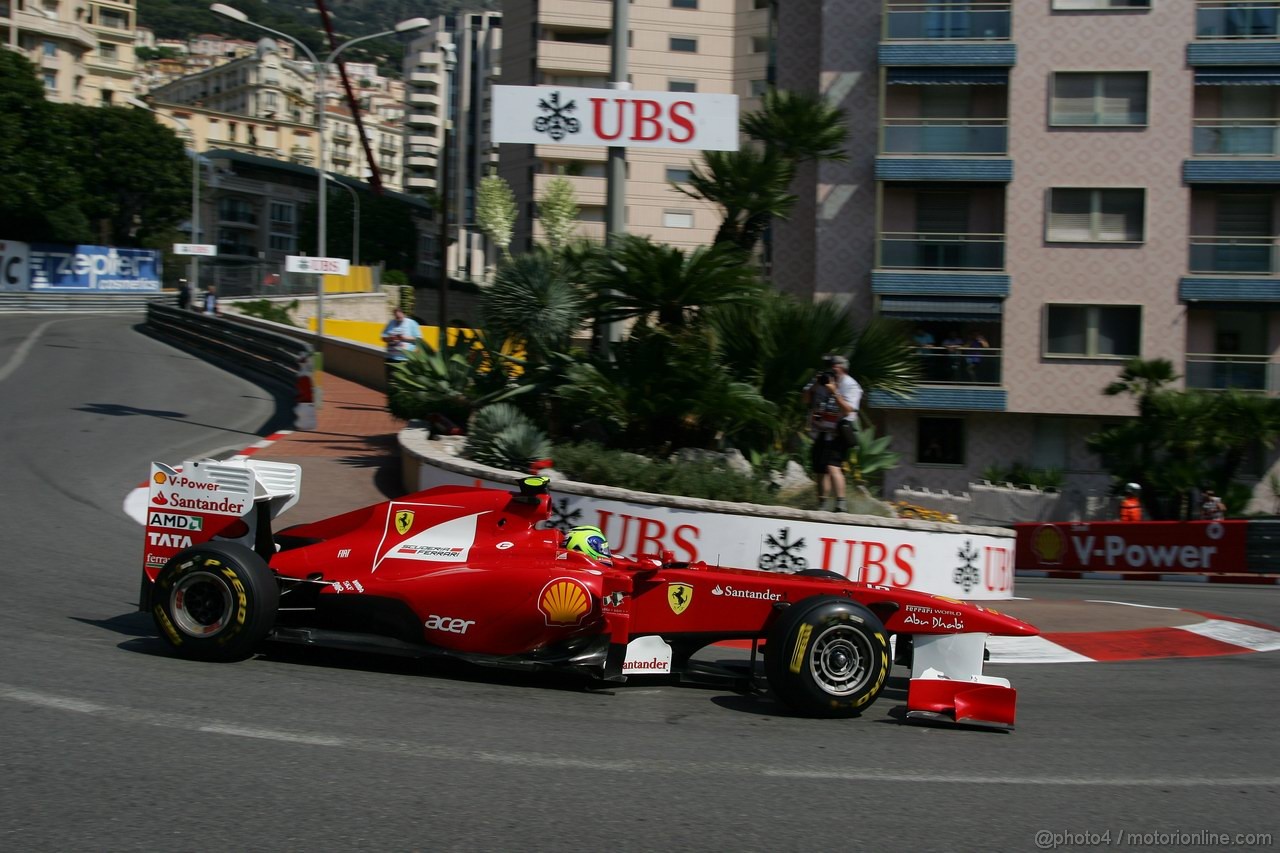 GP MONACO, 26.05.2011- First Practice Session, Felipe Massa (BRA), Ferrari, F-150 Italia 