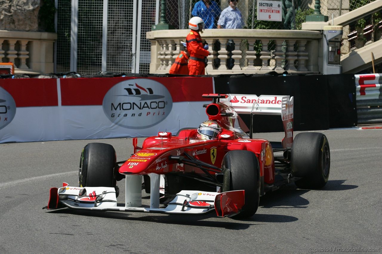 GP MONACO, 26.05.2011- First Practice Session, Fernando Alonso (ESP), Ferrari, F-150 Italia 