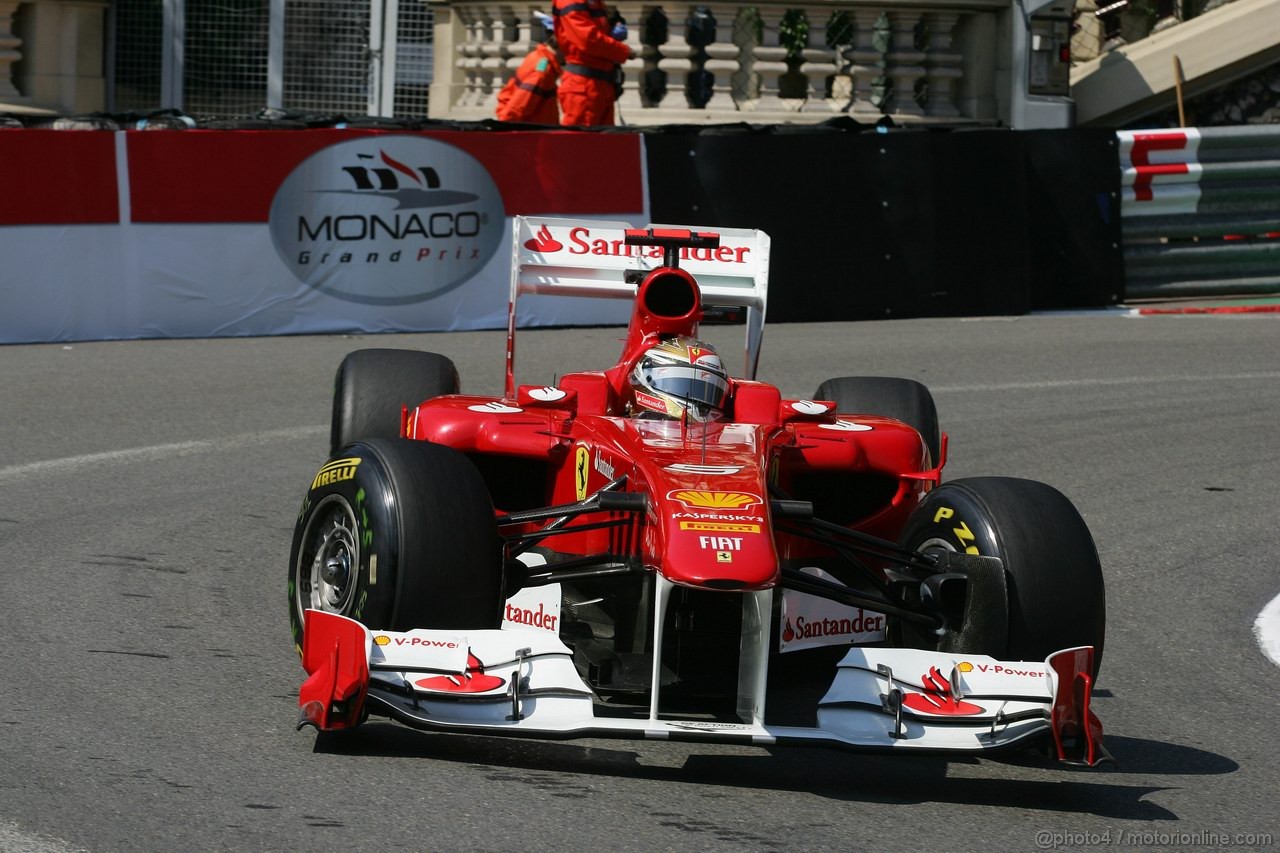 GP MONACO, 26.05.2011- First Practice Session, Fernando Alonso (ESP), Ferrari, F-150 Italia  
