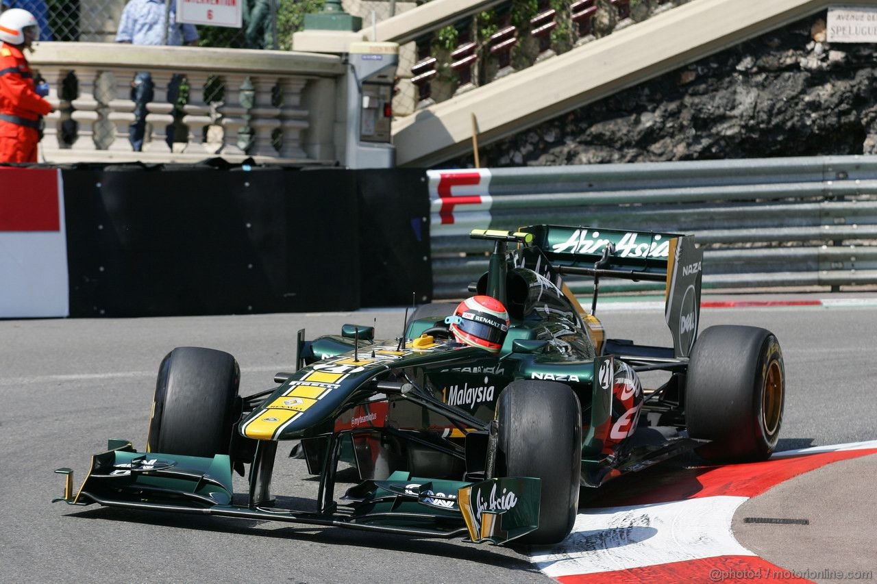 GP MONACO, 26.05.2011- First Practice Session, Jarno Trulli (ITA), Team Lotus, TL11 