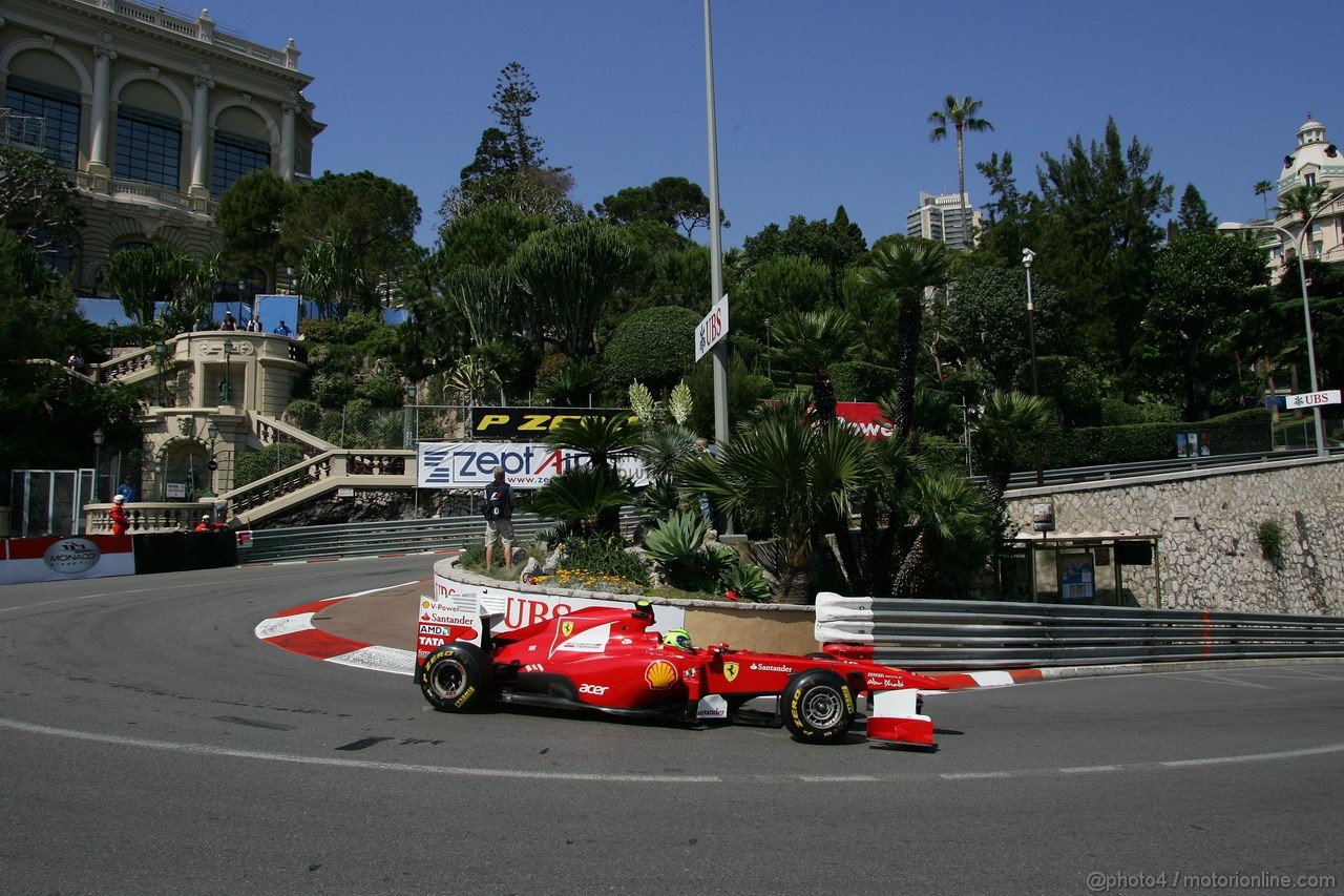 GP MONACO, 26.05.2011- First Practice Session, Felipe Massa (BRA), Ferrari, F-150 Italia 