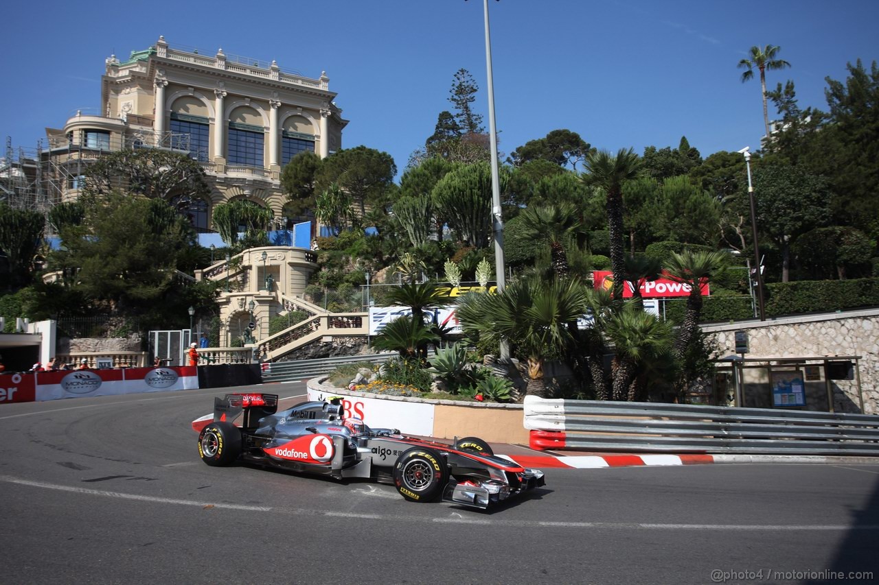 GP MONACO, 26.05.2011- First Practice Session, Jenson Button (GBR), McLaren  Mercedes, MP4-26 