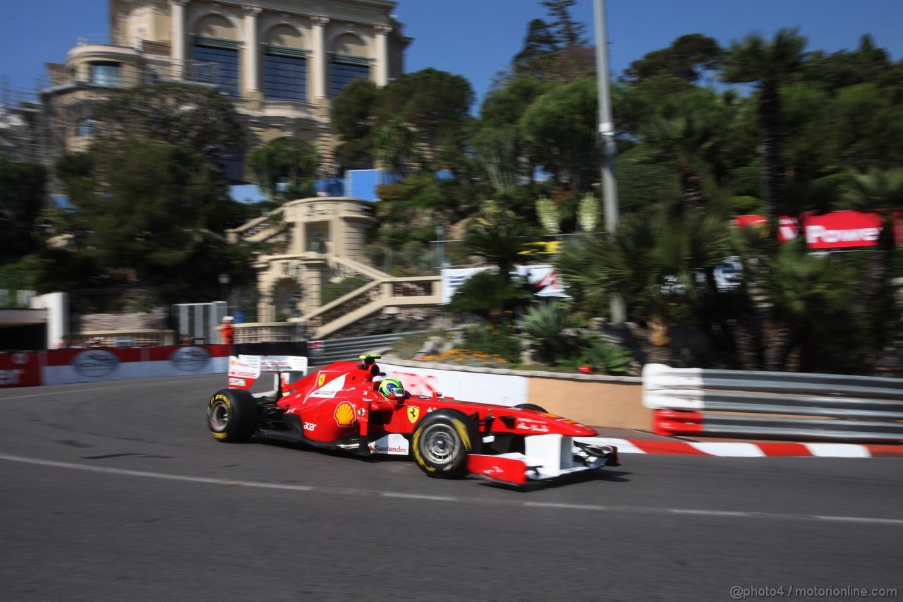 GP MONACO, 26.05.2011- First Practice Session, Felipe Massa (BRA), Ferrari, F-150 Italia 