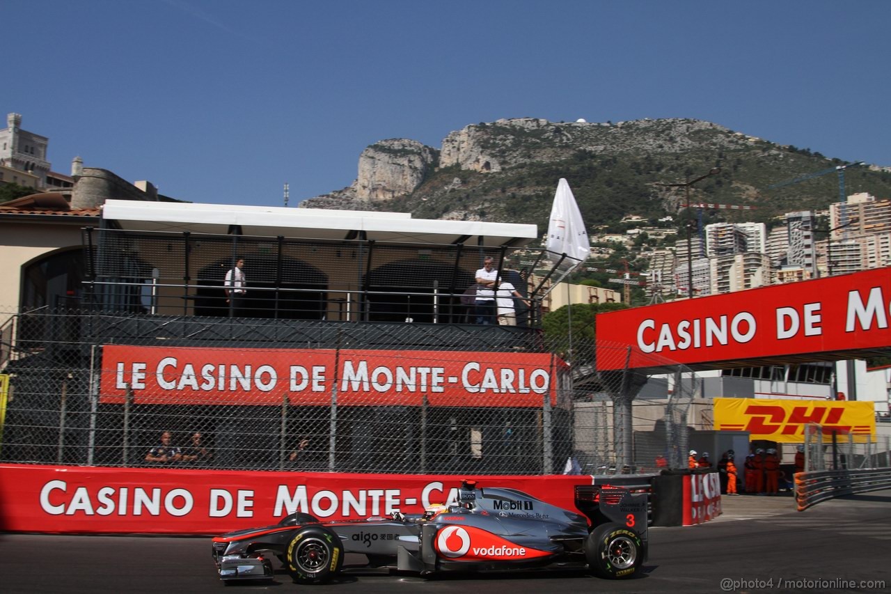 GP MONACO, 26.05.2011- First Practice Session, Lewis Hamilton (GBR), McLaren  Mercedes, MP4-26 