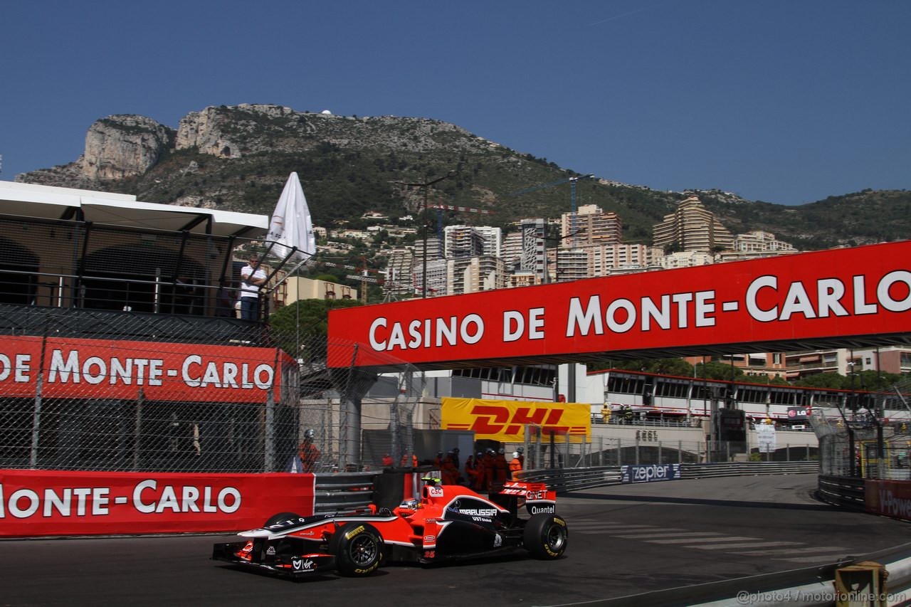 GP MONACO, 26.05.2011- First Practice Session, Jerome D'Ambrosio (BEL), Marussia Virgin Racing VR-02 