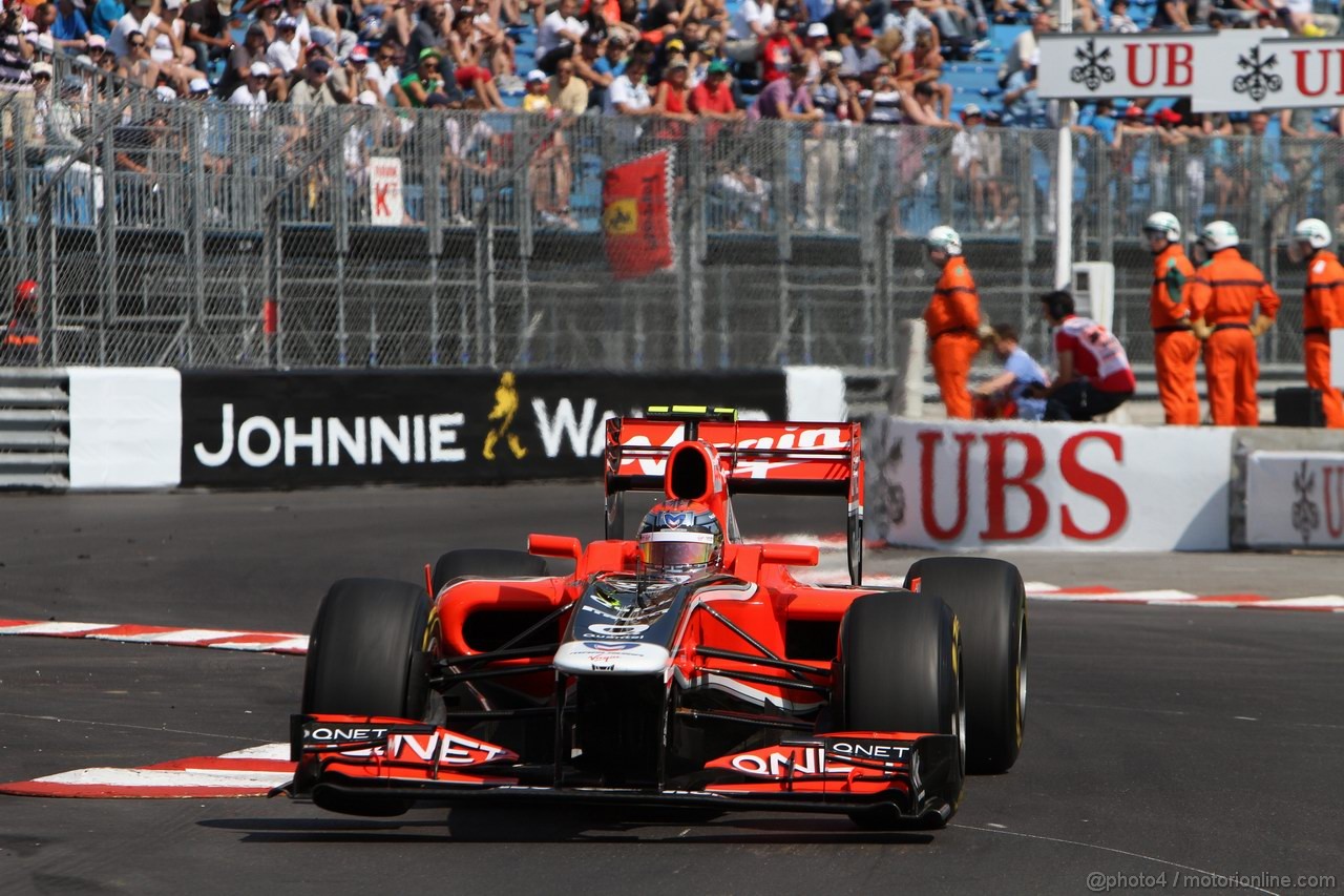 GP MONACO, 26.05.2011- First Practice Session, Jerome D'Ambrosio (BEL), Marussia Virgin Racing VR-02 