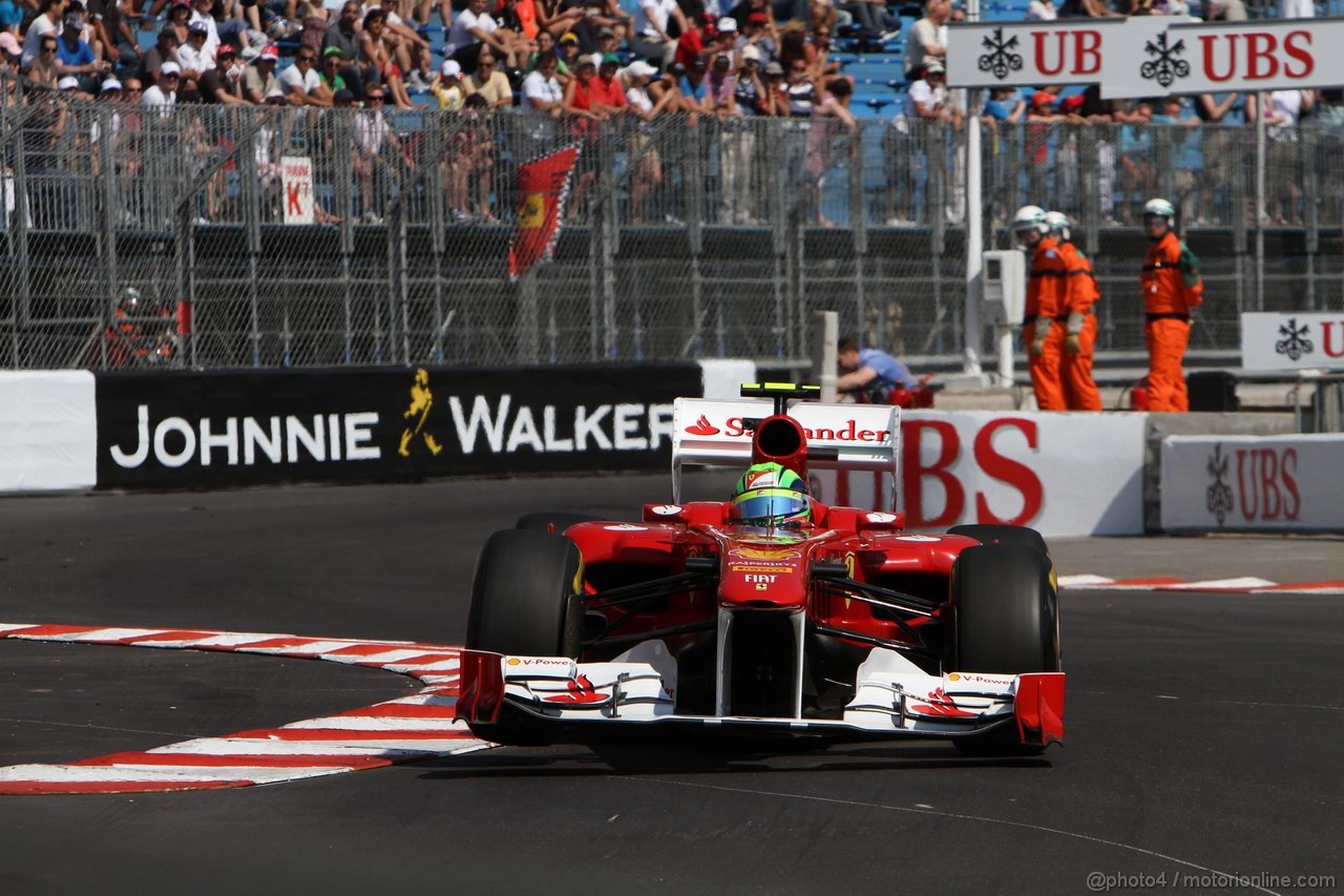 GP MONACO, 26.05.2011- First Practice Session, Felipe Massa (BRA), Ferrari, F-150 Italia 