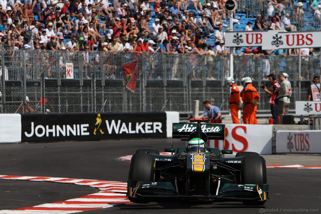 GP MONACO, 26.05.2011- First Practice Session, Heikki Kovalainen (FIN), Team Lotus, TL11 