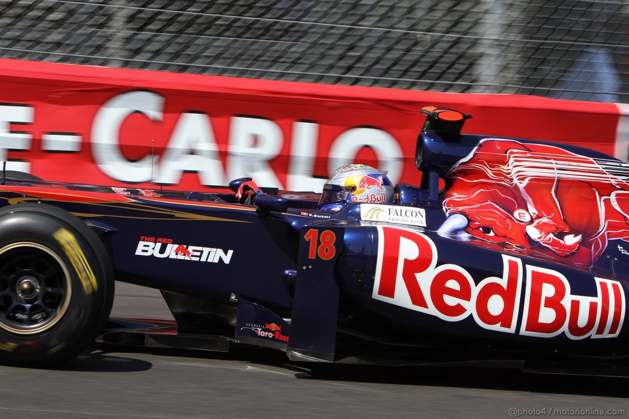 GP MONACO, 26.05.2011- First Practice Session, Sébastien Buemi (SUI), Scuderia Toro Rosso, STR6 