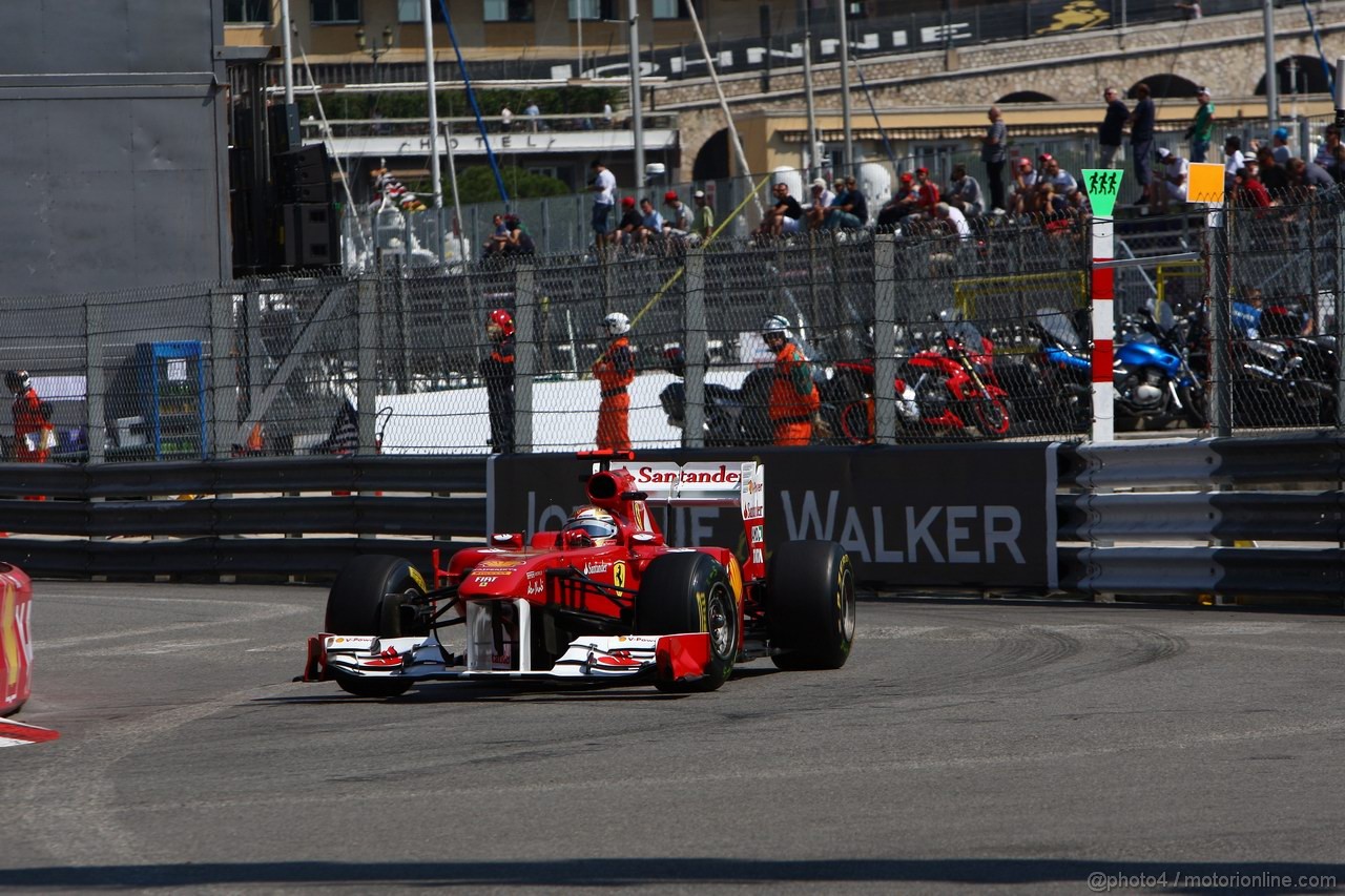 GP MONACO, 26.05.2011- First Practice Session, Fernando Alonso (ESP), Ferrari, F-150 Italia 