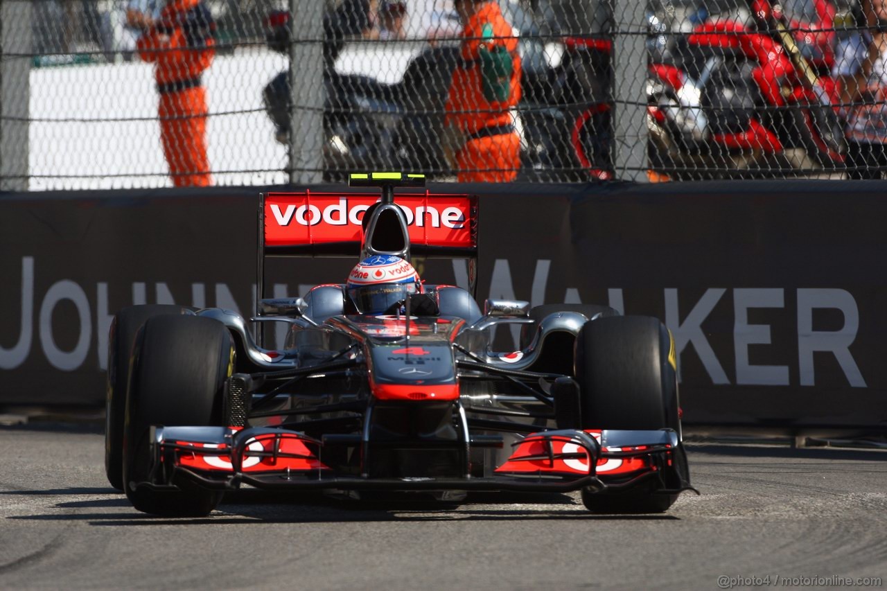 GP MONACO, 26.05.2011- First Practice Session, Jenson Button (GBR), McLaren  Mercedes, MP4-26 