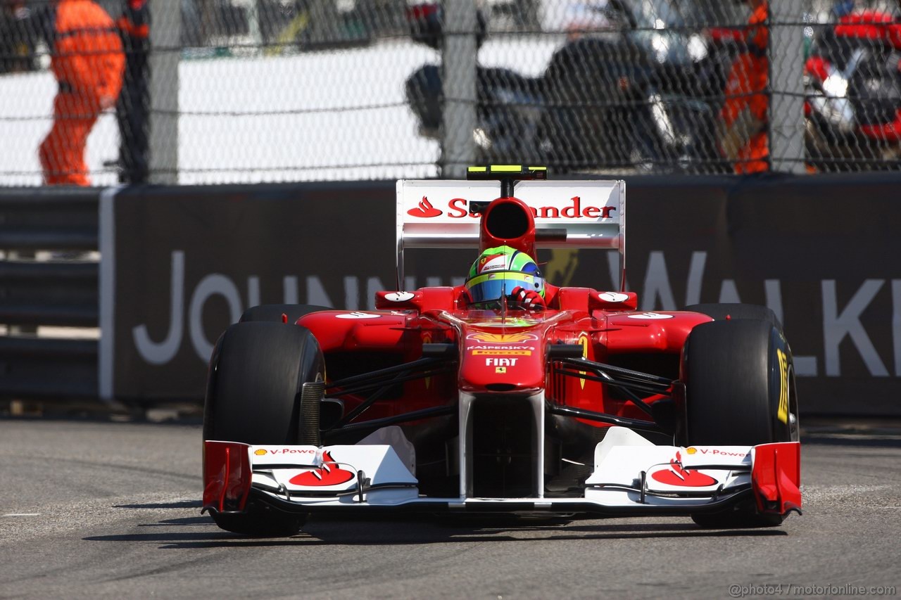GP MONACO, 26.05.2011- First Practice Session, Felipe Massa (BRA), Ferrari, F-150 Italia 