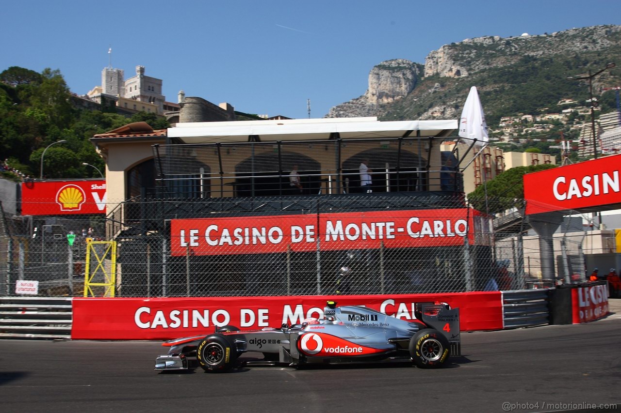 GP MONACO, 26.05.2011- First Practice Session, Jenson Button (GBR), McLaren  Mercedes, MP4-26 