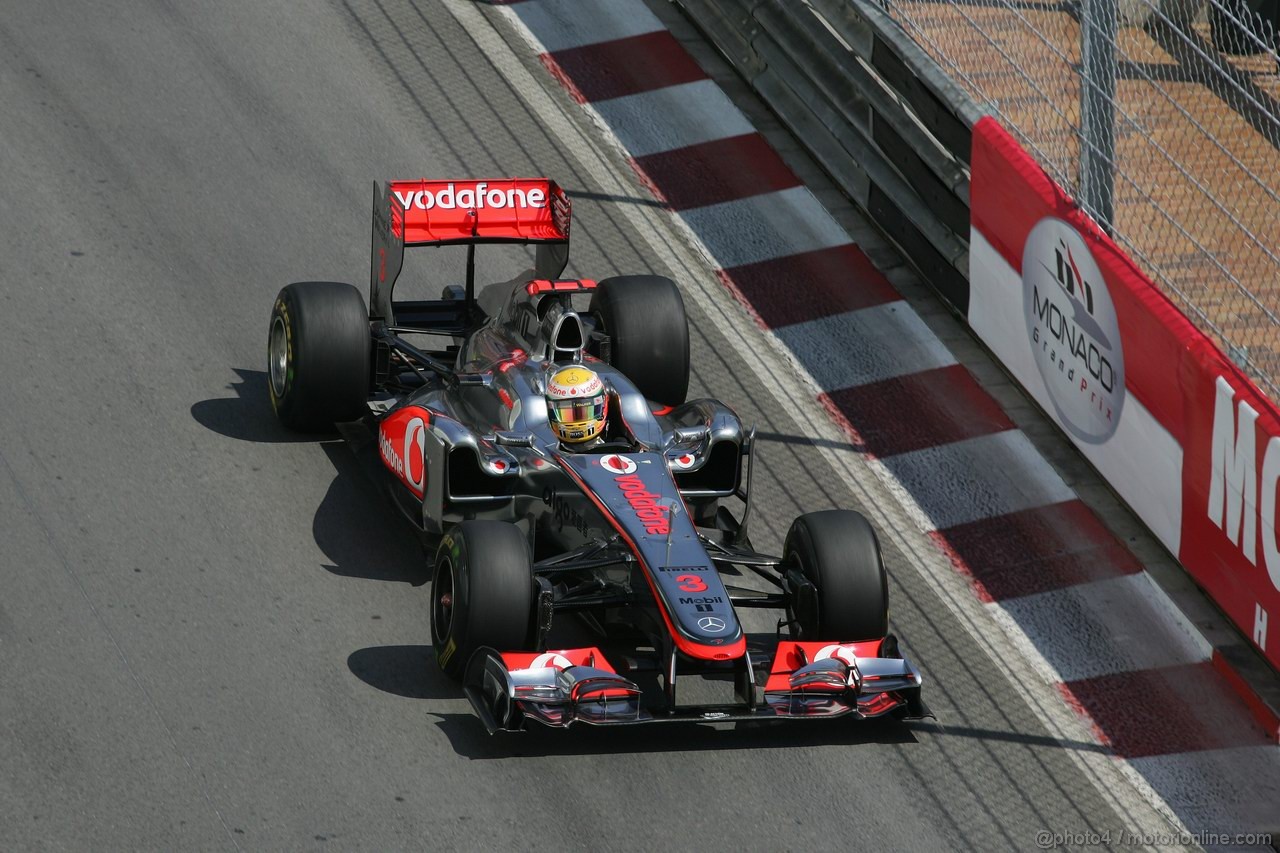GP MONACO, 26.05.2011- First Practice Session, Lewis Hamilton (GBR), McLaren  Mercedes, MP4-26 