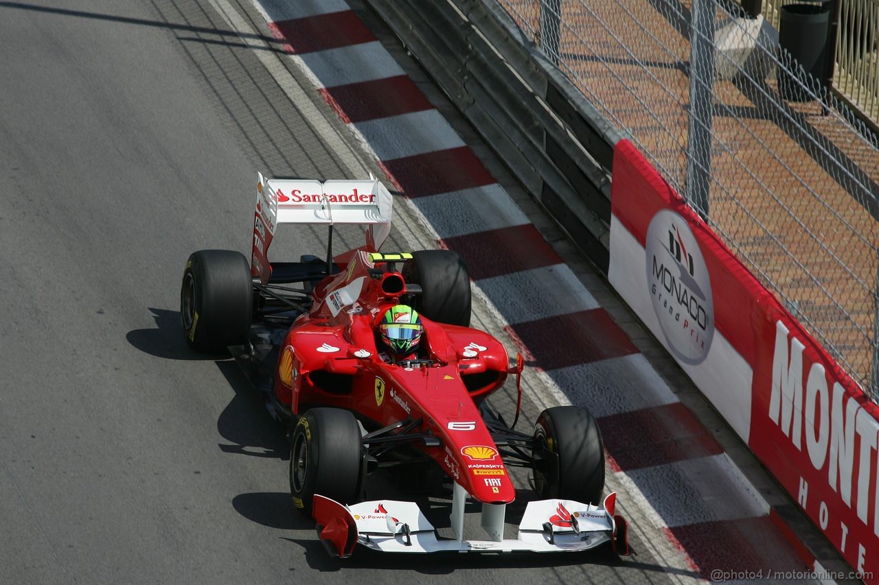 GP MONACO, 26.05.2011- First Practice Session, Felipe Massa (BRA), Ferrari, F-150 Italia 