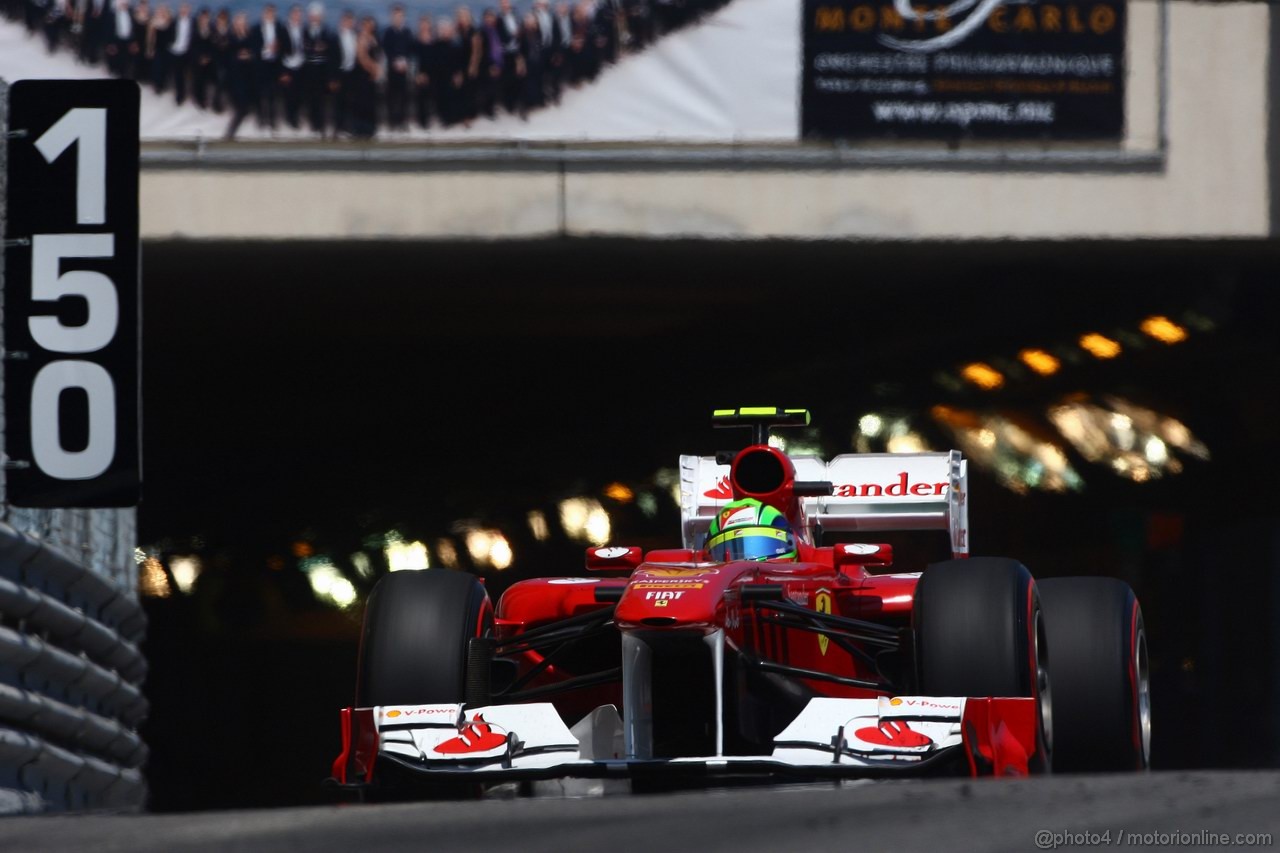 GP MONACO, 26.05.2011- Second Practice Session, Felipe Massa (BRA), Ferrari, F-150 Italia 