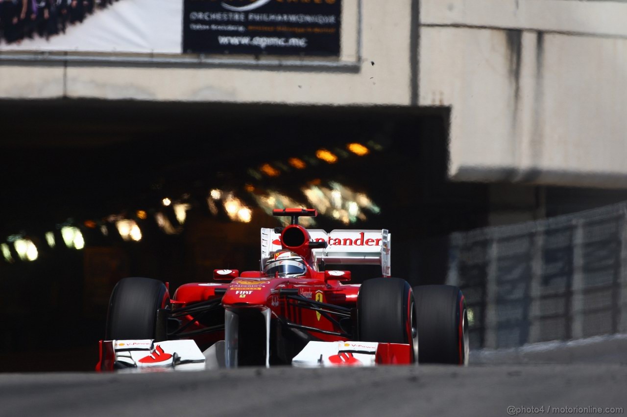GP MONACO, 26.05.2011- Second Practice Session, Fernando Alonso (ESP), Ferrari, F-150 Italia 