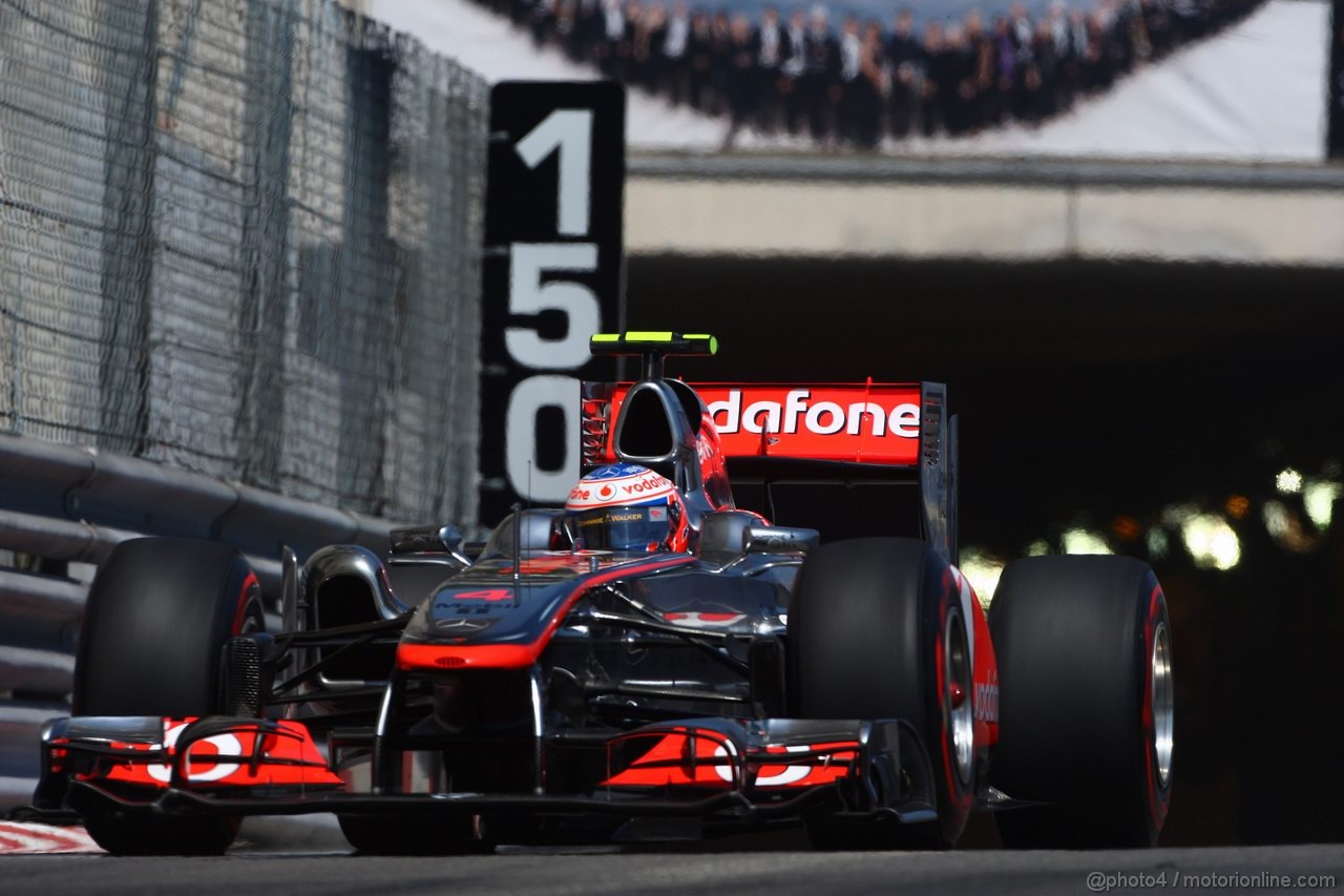 GP MONACO, 26.05.2011- Second Practice Session, Jenson Button (GBR), McLaren  Mercedes, MP4-26 